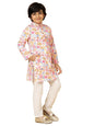 A.T.U.N. (ALL THINGS UBER NICE) Boys Rouge Floral Printed Kurta Pyjama Set