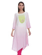 W for Woman Bubblegum Pink Asymmetric Kurta