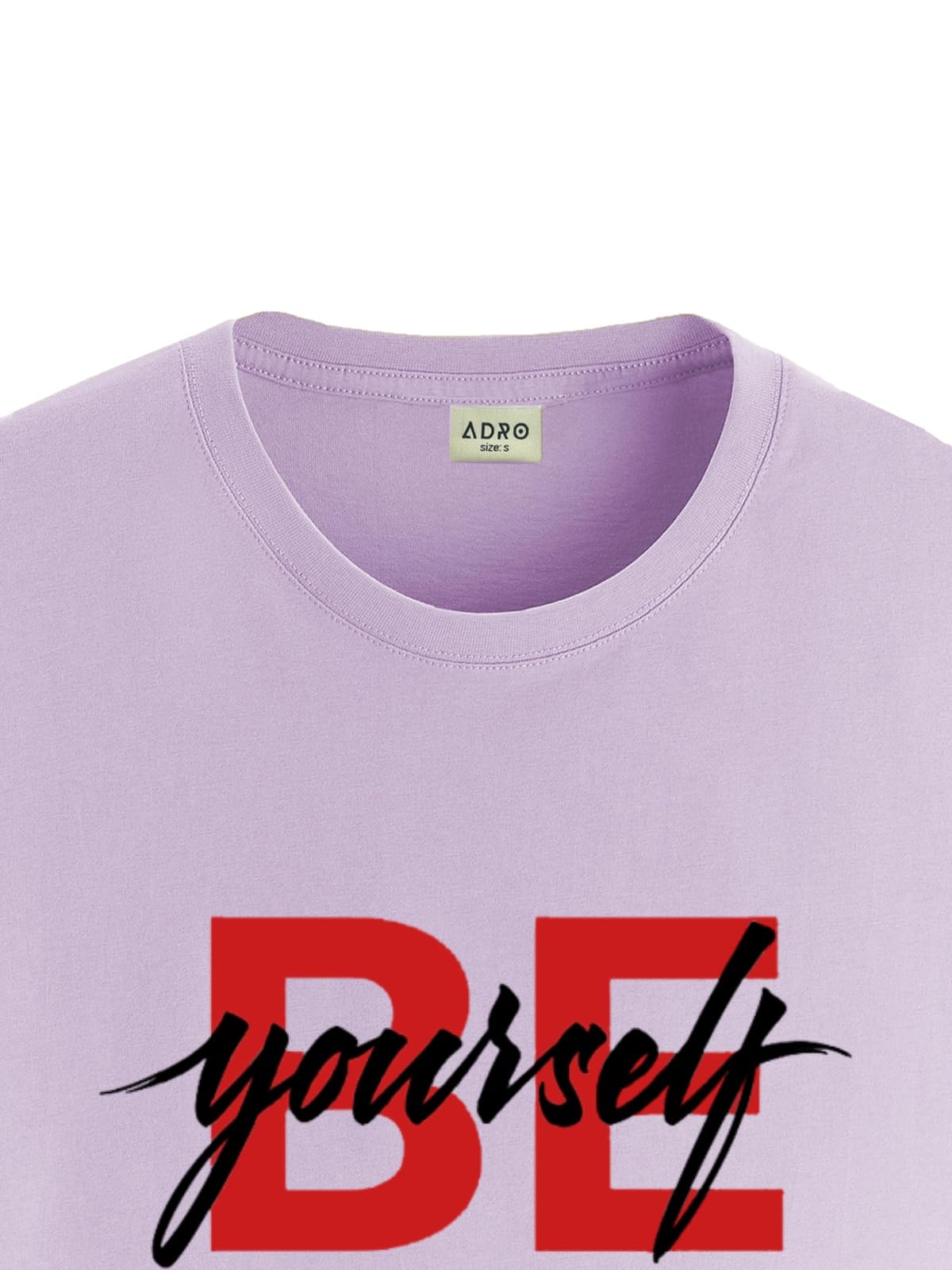 ADRO Mens Solid Regular Fit T-Shirt (RN24-BYO-PU_Purple