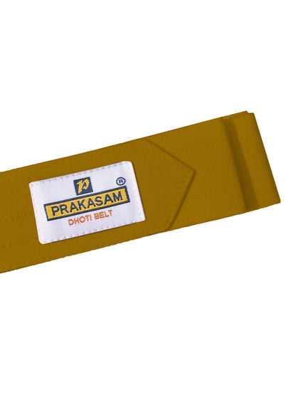 PRAKASAM COTTON Mens Cotton Dhoti Belt | Durable Canvas Cotton Waist Belt for Traditional Dhoti | Adjustable & Comfortable Dhoti