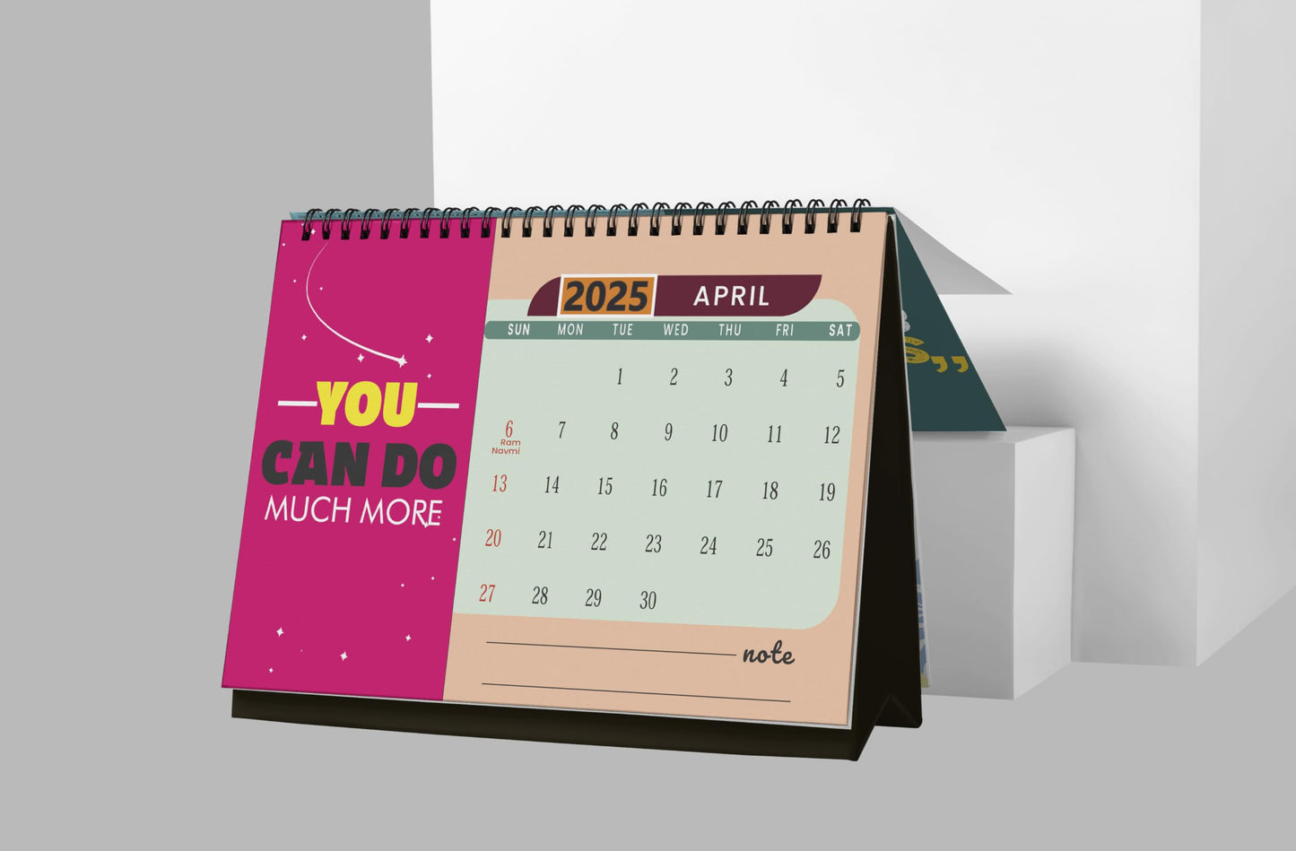 Accuprints Motivational 2025 Calendar for Desk Planner Office Home Table New Year Hanging Kids All Year Students Planning New Ma