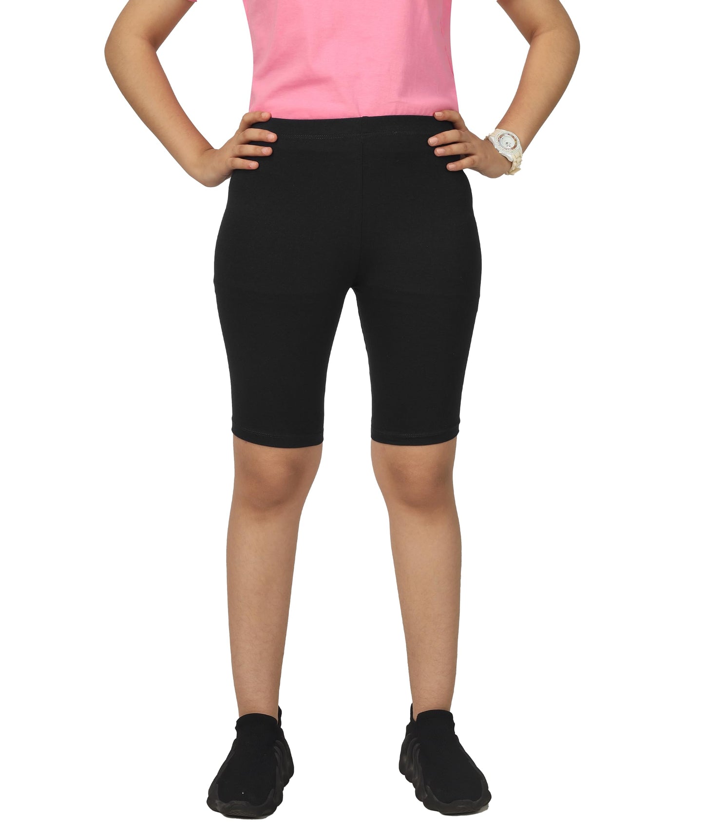 Kyda GirlsS Stretchable Anti Bacterial Cycling Shorts, Yoga & Workout Gym Shorts