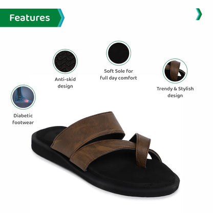 Ortho Joy Extra Soft Doctor Ortho Slippers For Men/Comfortable Regular Wear Slipper