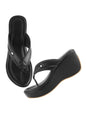 Shoetopia WomenS Stylish & Durable Synthetic Wedge Sandals With Resin Footwear Comfort, Perfect For Casual & Dressy Occasions, 