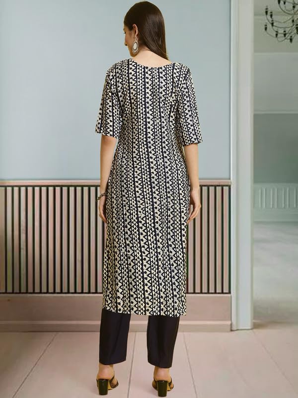 Pinkmint WomenS Crepe Printed Kurta And Pant Set (Pack Of 3)