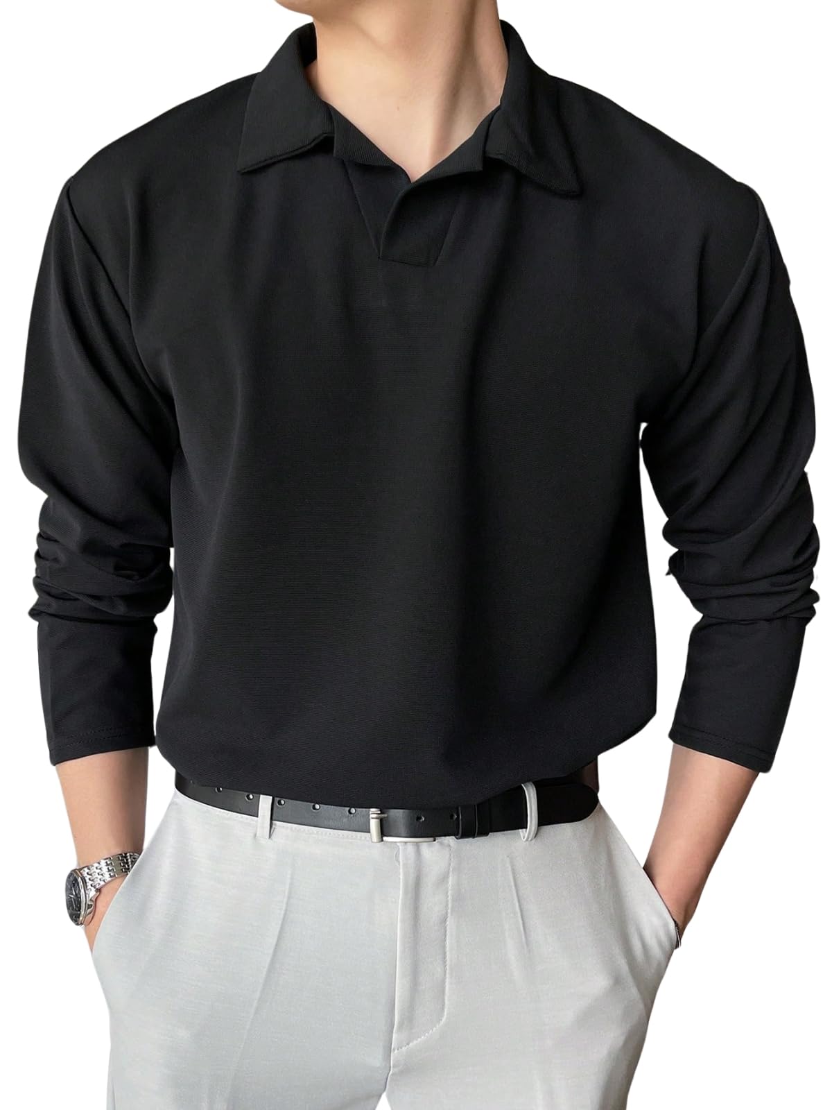 Dhruvi Trendz MenS Solid Regular Fit T-Shirt (Dt-Mt-1110_Black