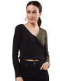 Rigo Casual Wear V Neck Rib Knit Top for Women | Slim Fit Long Sleeves Western Tops for Women