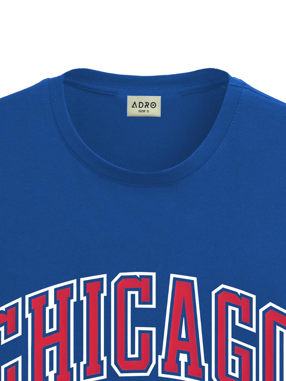 ADRO Mens T Shirt Urban Style Tshirt Printed with Chicago Design - HighQuality Cotton & Eye Catching Print Stylish T-Shirt for M