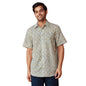 Fabindia Green Cotton Collared Neck Printed Regular Shirts