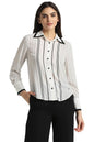 Allen Solly Women Regular Fit Printed Formal Full Sleeve T-Shirt