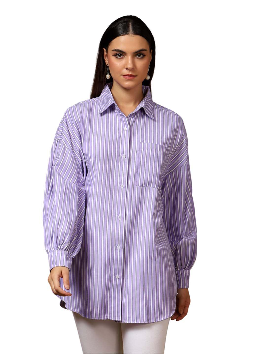 Kotty WomenS Oversized Comfortable & Stylish Casual Shirt(Multicolor,M)