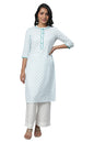 Aurelia Women'S Cotton Floral Regular Kurta (23Fea13796P-703842_Blue