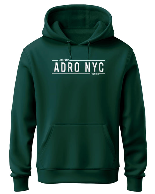 ADRO Mens Cotton Neck Hooded Sweatshirt (H24-ADRO-GRN_Green
