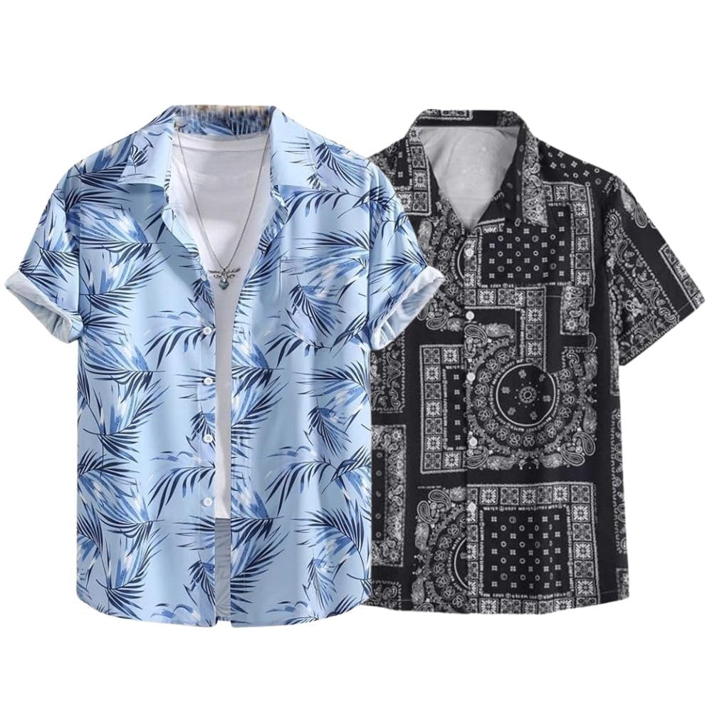 Leriya Fashion MenS Printed Regular Fit Shirt
