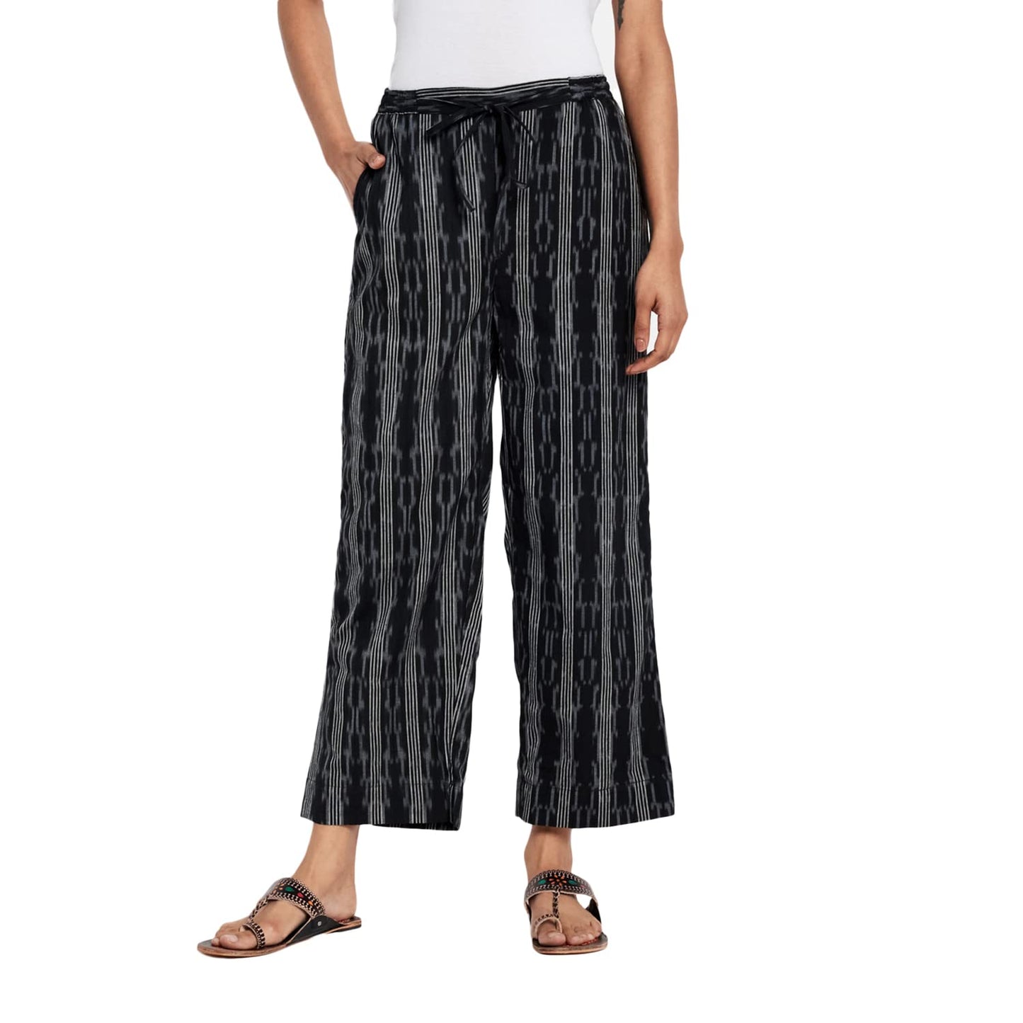 Fabindia WomenS Regular Pants Black_S