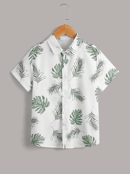 TAGAS Boys Regular Fit Shirt (BS-3001_Green(1)