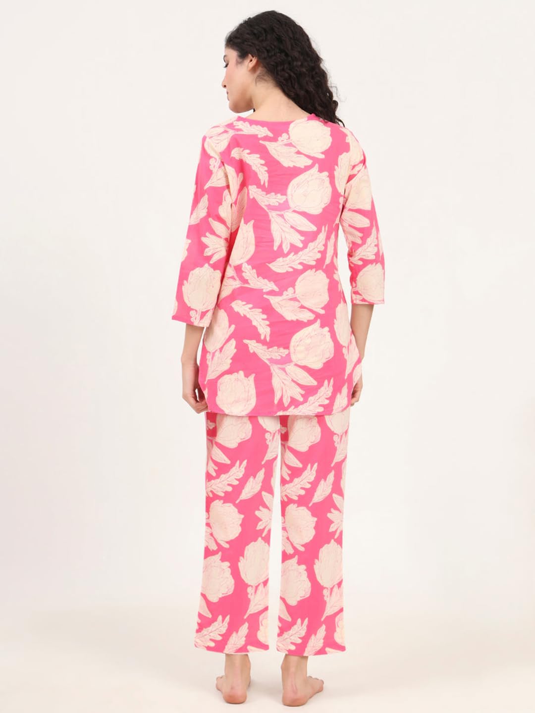 Tee Projekt Co Ord Set For Women Stylish | Ethnic Co Ord Set For Women Pink