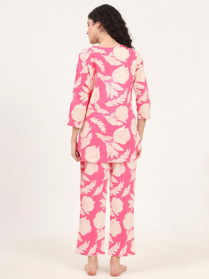 Tee Projekt Co Ord Set For Women Stylish | Ethnic Co Ord Set For Women Pink
