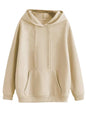 Veirdo Mens Cotton-Poly Fleece Hoodie 280 Gsm Regular Fit Solid Sweatshirt