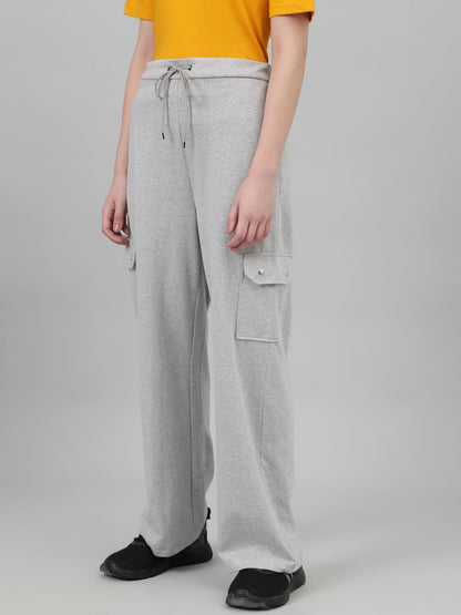 Kotty WomenS Solid Track Pants Light Grey