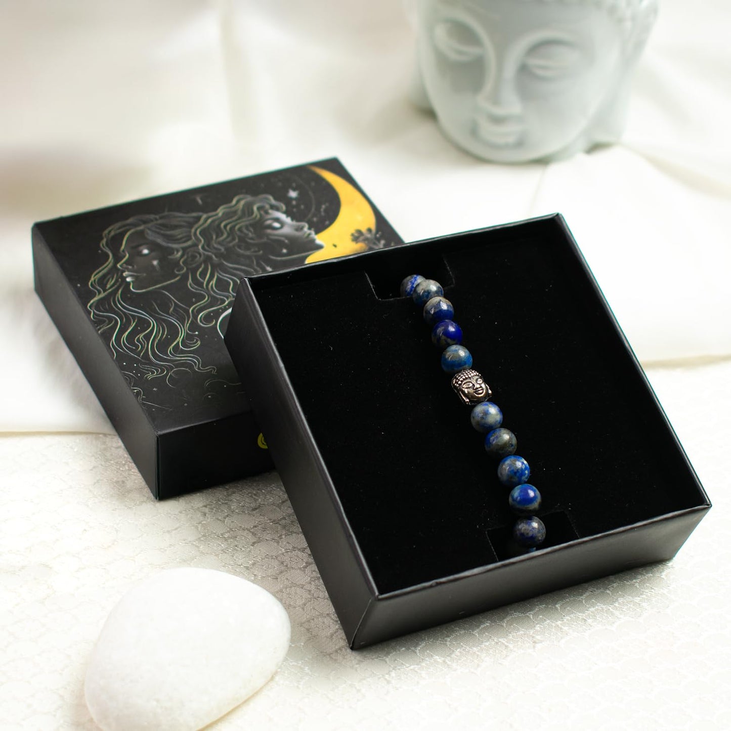 Astrotalk Lapis Lazuli Bracelet | Enhances Wisdom, Intuition & Mental Clarity | Certified Healing Crystal Astrology Bracelet for Men & Women | Lapis Lazuli stone