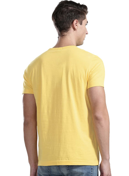 ADRO You Decide Mens Printed T-Shirts (RNR-M-DEC-LY_Light Yellow)
