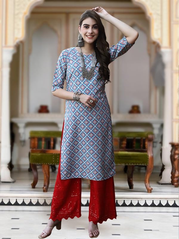 Tee Projekt Crepe Verstaile Straight Printed Kurti For WomenS Ll Casual Wear Kurti (Pack Of 6)