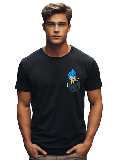 ADRO Tshirt for Men | Anime T Shirt for Men | 100% Cotton Tshirt | Graphic Printed T-Shirt | Chest Printed Tshirt | Gogeta Anime