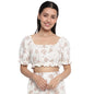 Fabindia WomenS Camouflage Slim Fit Tunic Shirt (10721172_White