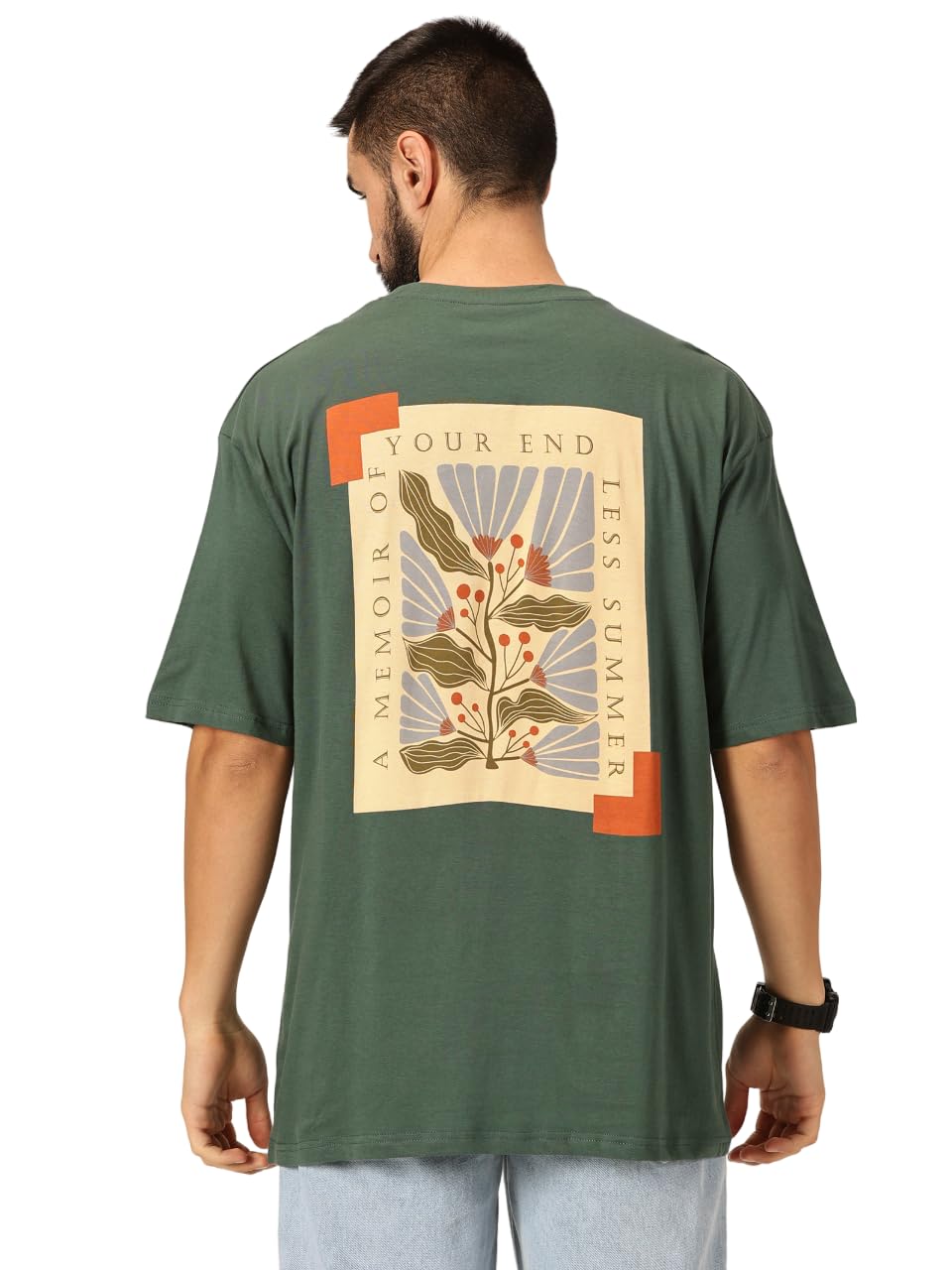 Thomas Scott Mens Oversized Fit T-Shirt (TSKOversized_Green Summer