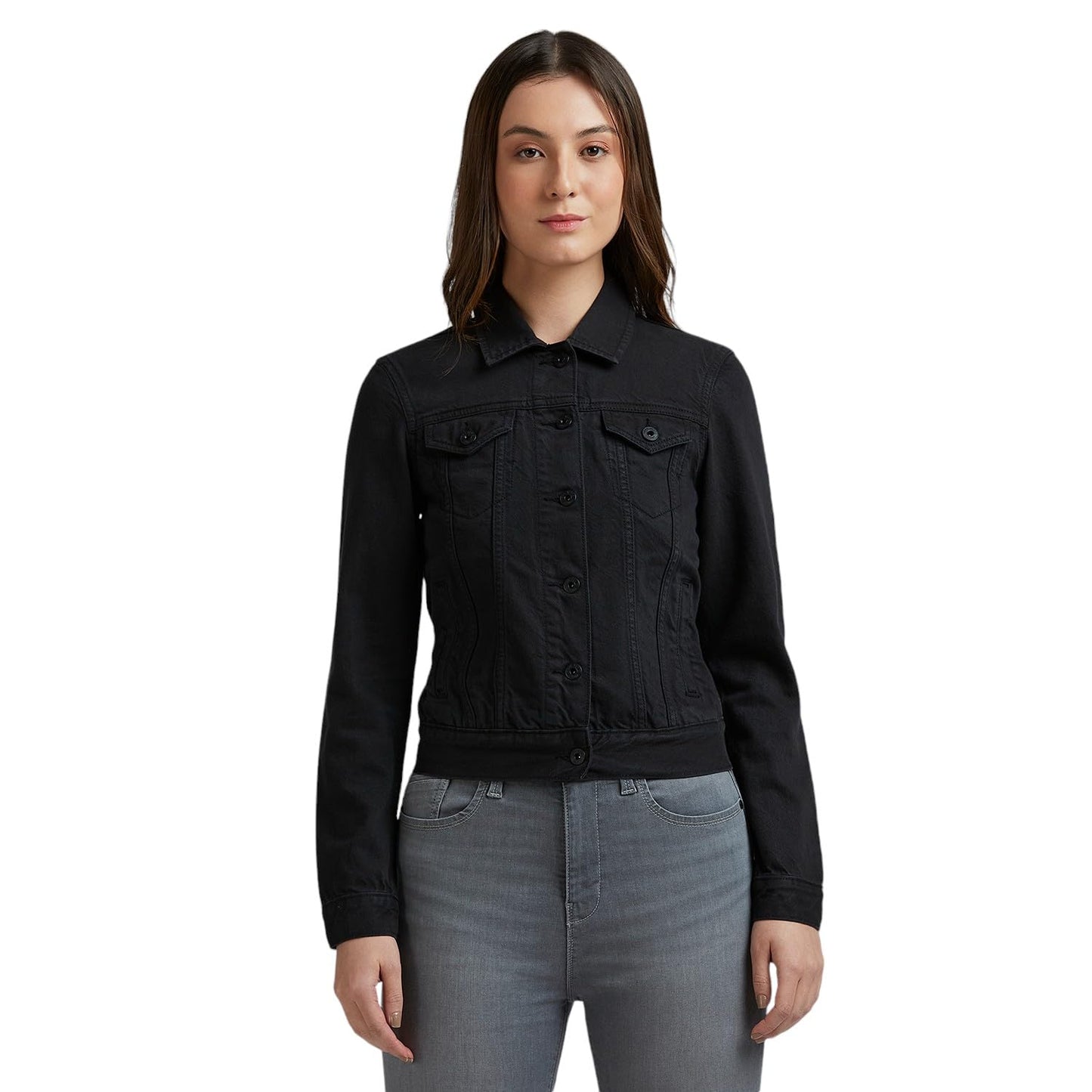 Black Full Sleeve Denim Jacket
