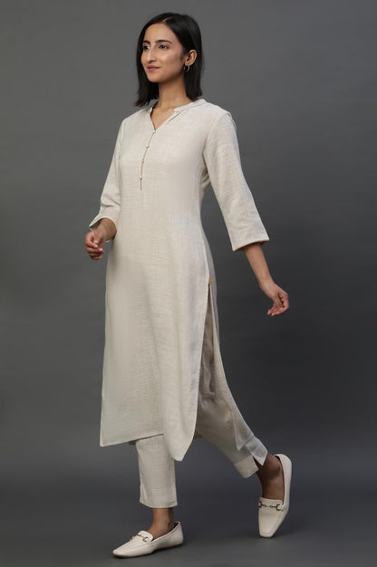 Aurelia WomenS Rayon Regular Kurta (24Fea15023-606393_Natual