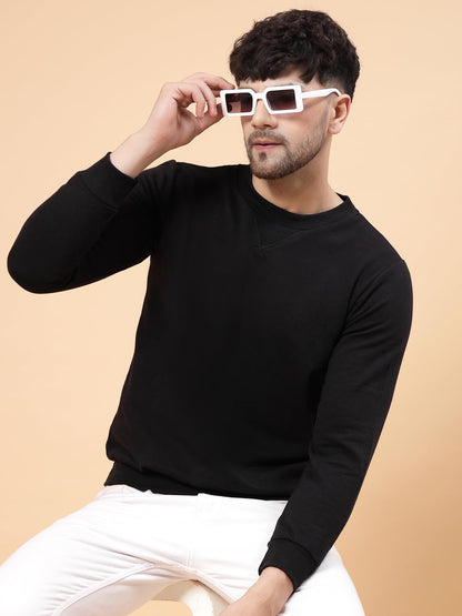 Rigo Cotton Fleece Casual Wear Printed Round Neck Sweatshirt for Men | Full Sleeves Regular Fit Sweatshirt for Men | Pullover Ho