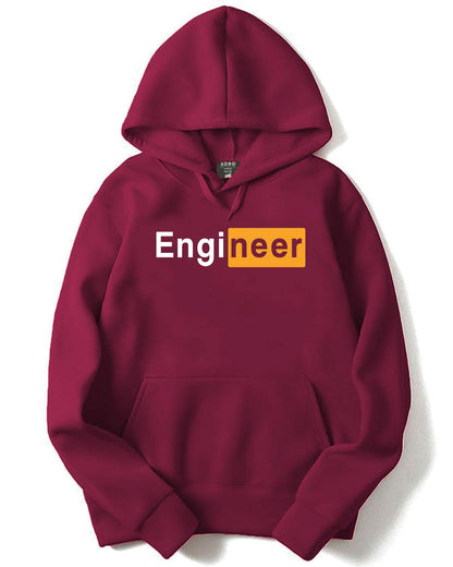 ADRO Men's Cotton Neck Hooded Sweatshirt (H20-M-EGN-MR_Maroon)