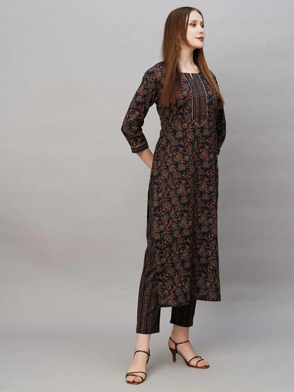 Wedani Cotton Digital Printed Kurta Set for Women