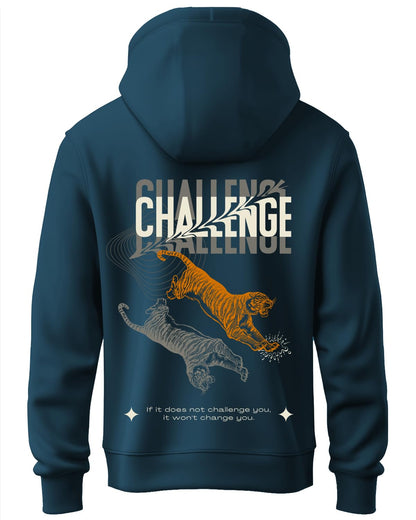ADRO Mens Abstract Design Backside Printed Hoodies in Premium Cotton Fleece 340 GSM (H23-M-CHL-SB_Teal)