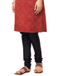 Fabindia Women's Black Viscose Silk Regular Fit Churidar