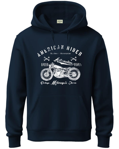 ADRO Men's Cotton Blend Neck Hooded Sweatshirt (H24-AME-NB)