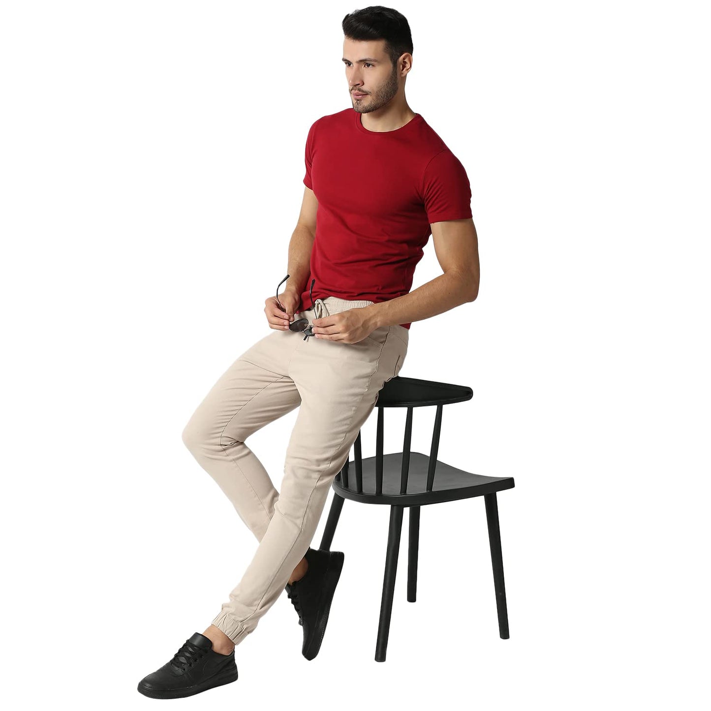 Thomas Scott Mens Solid Regular Fit Trouser