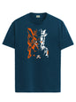ADRO Mens Anime Naruto T Shirt - Premium Cotton Anime Tshirt - Perfect for Naruto Fans Print and Comfortable Fit Teal T-Shirt|RN