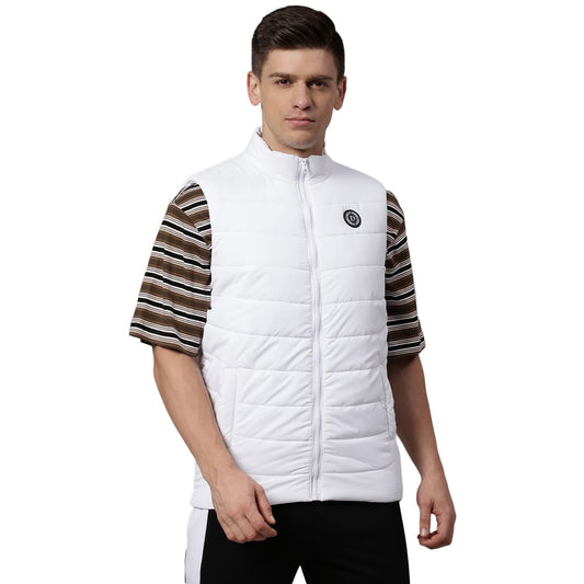 Dennis Lingo Polyester Regular Fit Long Sleeves MenS Solid Puffer Jacket With 2 Pockets - Lightweight Casual Winterwear For Men