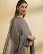 Fabindia Grey Cotton Silk Solid Woven Women Dupatta (Size Onesize, 2.5m x 92cm, Pack of : 1x Dupatta, 2117459GREY)