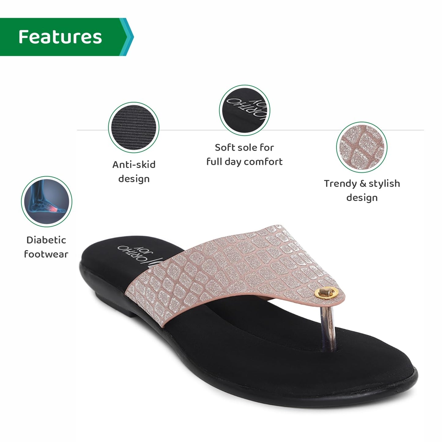 Ortho Joy Fancy Doctor Sandals|| Stylish Comfortable Casual Slippers For Women