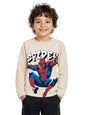 The Souled Store Official Spider-Man : Peter Parker Boys Round Neck Multicolor Color Blocked Cotton Full Sleeve T-Shirts