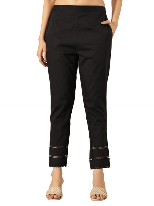 Libas WomenS Regular Trousers (Pl1666_Black
