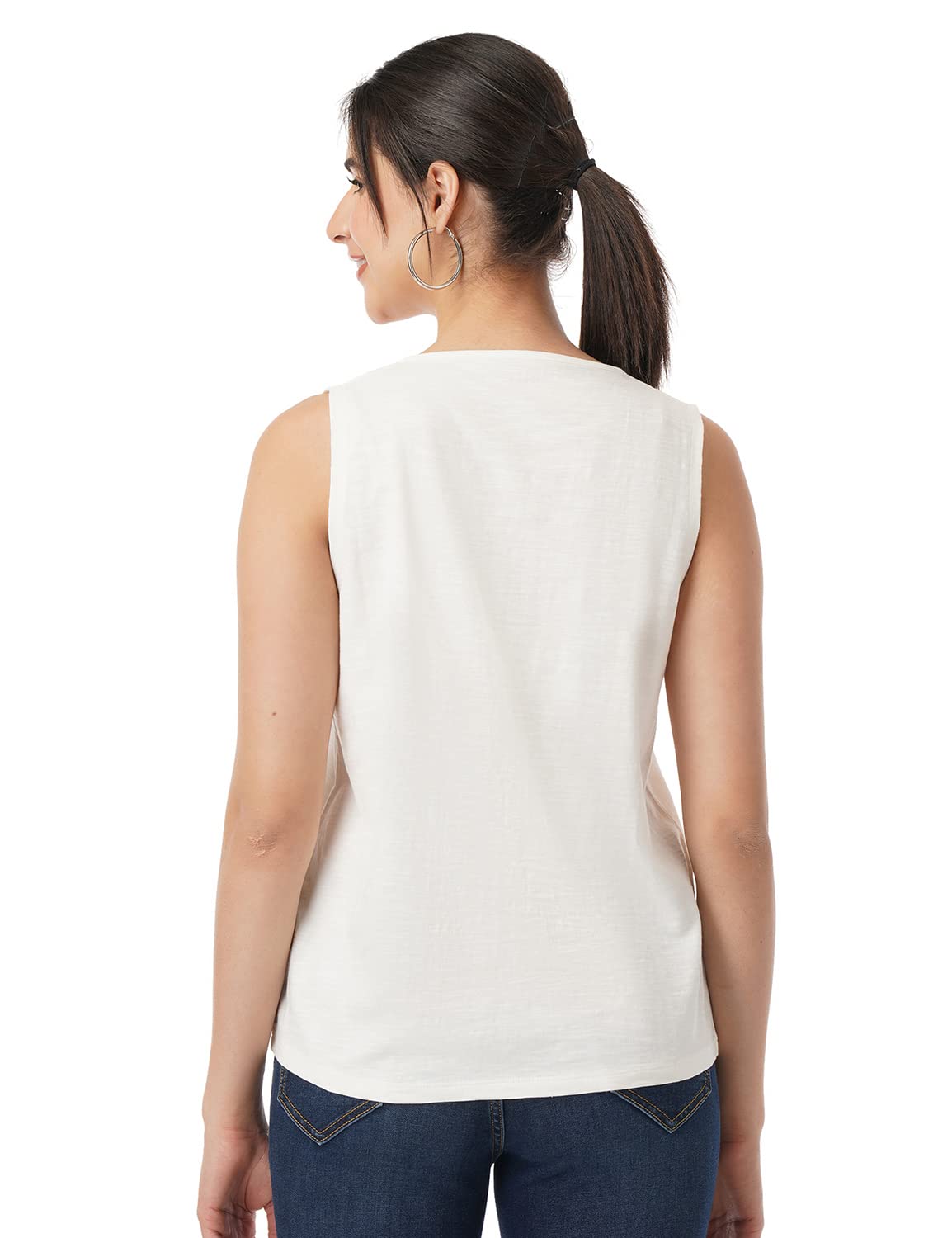Fyltr WomenS Solid Regular Fit Blouse (Fylss23Wkt-003_Ecru Beauty