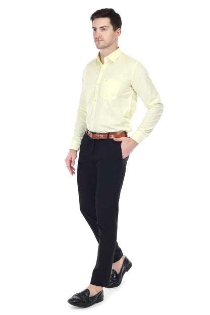 Xjarvis Clifton Men’s Regular Fit Cotton Blend Full Sleeve Shirt with Pocket – Casual & Formal