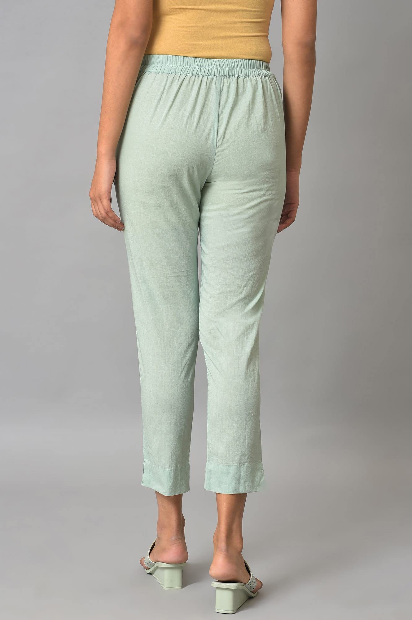 Aurelia Pure Cotton Strechable Trouser For Women | Ankle Length Trouser For Women | Pure Cotton Trouser For Women | Pants For Wo