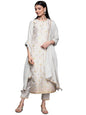 Libas WomenS Silk Blend Kurta Sets (33333O_Grey