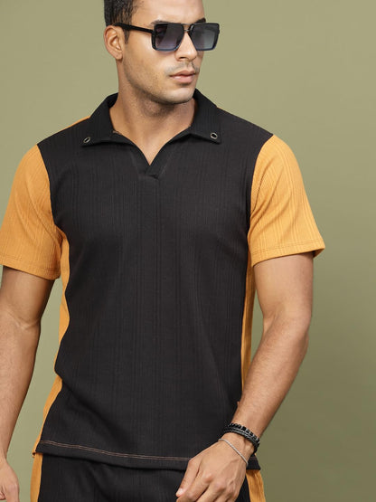 Rigo Waffle Knit Self Textured Co-Ord Set For MenS | Night Suit Set For MenS | Lounge-Wear Nightdress Pajama Set For MenS | N